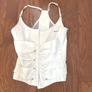 Nike zip up corset top